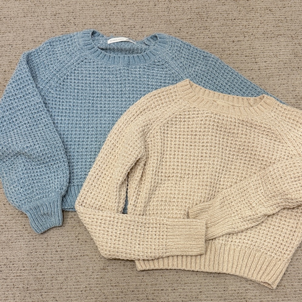 ALTAR’D STATE SWEATERS PACK- Blue and Cream